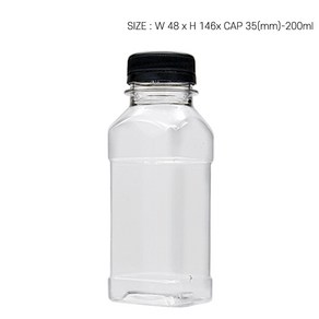 PET-사각주스 200ml(1개입), 화이트, 1개