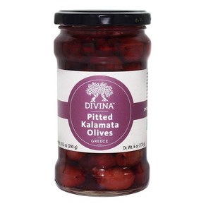 DIVINA Pitted Kalamata Olives 10.2 OZ DIVINA 씨 없는 칼라마타 올리브 10.2온스, 289g, 1개