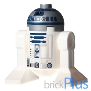 레고 피규어 알투디투 R2-D2 (Flat Silve Head Dak Blue Pinting Lavende Dots) sw527a 75159, 1개