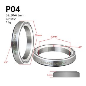 자전거 베어링 헤드셋 1.5 1 1/8 인치 45/36 앵글 스티어링 베어링 38 39 41 44 49 52mm 사이클링, 09 P04, 1개