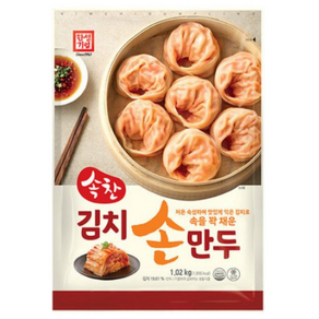 한성 기업 속찬 김치손만두 1020g x 1봉, 3개