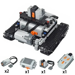 레고호환 기술 RC 자동차 모터 브릭 앱 리모컨 탱크 버기 키트 빌딩 블록 조립용 몬스터 어린이 장난감, [01] Set 2, 1개