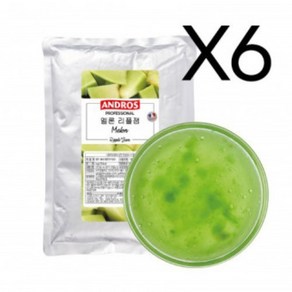 [도매]앤드로스 멜론리플잼 1kg x 1박스(6개입), 6개