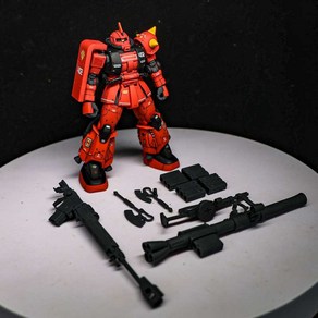 차이나건단 HG 1/144 죠니라이덴 전용 자쿠2 ZAKU2 조립 프라모델 죠니라이덴 전용 자쿠2(스티커), 1개