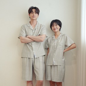 소소미도 자일로 여름 반팔 커플 인견 잠옷세트