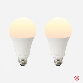 KS 비츠온 LED 전구 16W, 전구색, 2개