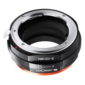 NIK(G)-E PRO _ Nikon F AI G Lens - Sony E FE Body 용 K&F Concept 변환어뎁터, 1개