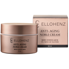 ELLOHENZ ANTI-AGING NOBLE CREAM 엘로헨즈 안티에이징 초고보습 영양 탄력 항노화 프리미엄 노블크림 50ml, 1개