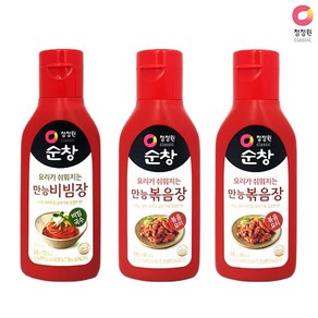 [청정원 순창] 2+1구성!!깔끔한 만능볶음장2개+상큼한맛 만능비빔장1개 각300g 볶음장, 1개