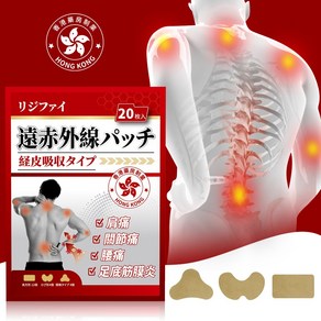 [국내당일발송] 1+1 일본 병원 COOL 파스 강력한 목어깨 팔다리 손목 무릎 척추 근육통 완화 통증 관절파스 염증 소염제 패치, 20개, 3개입