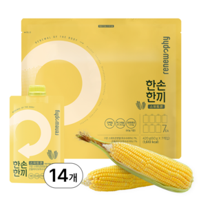 리뉴파이 한손한끼 단백질 프로틴 쉐이크, 스위트콘맛, 60g, 14개