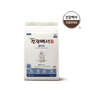 건강백서 전연령 말티즈 강아지사료, 가수분해 연어, 2kg, 1개