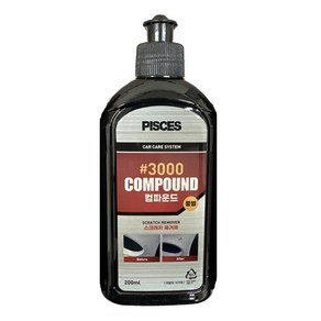 파이씨스통상 컴파운드 3000방 미세 흠집제거제 중벌 200ml, 1개