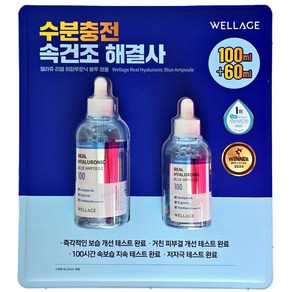 웰라쥬 리얼히알루로닉 블루 앰플 100, 160ml, 1세트