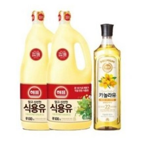 해표 식용유1.8리터 2입+카놀라유900ml, 1세트