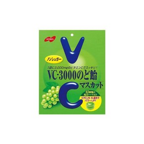 노벨 제과 VC-3000 목캔디 청포도 90g×6봉 (케이스 판매), 6개, 90g