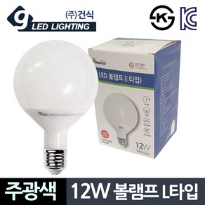 건식12W 주광색 볼램프 L타입 컨버터 LED전구, 1개