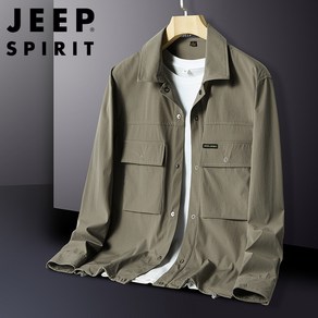 JEEP SPIRIT 지프 남성용 여름가을 카고 남방코트 캐주얼 긴팔셔츠 HB-T6166+사은품