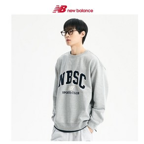 뉴발란스 UNI NBSC 기모 맨투맨 Semi Ove Fit NBNCD41823 AC