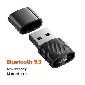 PC 컴퓨터 용 Toocki USB Bluetooth 5.4 어댑터 Win 11108.17 무선 마우스 키보드 PS4 Aux 오디오 수신기 송신기, black 5.4