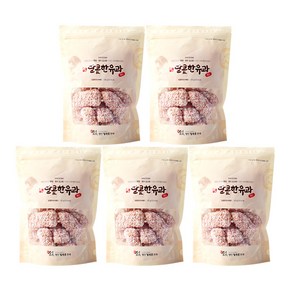 김규흔 한과 달콤한 백련초 유과 레드 120g x 5봉, 5개