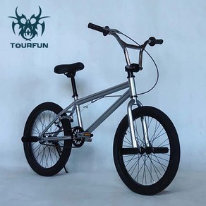 묘기자전거 비엠엑스 bmx 스턴트 20인치 입문용 바이크 액션 스포츠 경량 고급형 묘기용, H. 실버, 1개