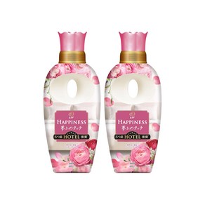 레노아 해피니스 섬유유연제 엔틱로즈 본품 450ml 2개, 레노아 즐거운리스 세탁용품 엔틱로즈 본품 450ml 2
