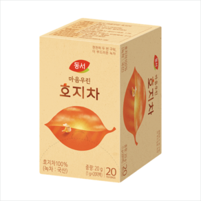 동서 마음우린 호지차, 3개, 20개입, 1g