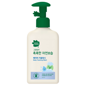 그린핑거 촉촉한 자연보습 베이비 거품 워시, 1개, 320ml