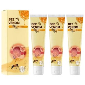 Iekufes Bee Venom 프로페셔널 젤 2024 뉴 꿀벌 베놈 크림 - 프로폴리스 젤 조인트 크림 목 허리 등 손 발 및 다리에 진정 효과(3개), 3개