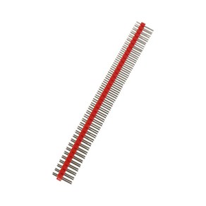 아두이노 컬러 핀헤더 Dual 2x40Pin Staight(2.54mm) 빨간핀헤더 DM2723, 1개