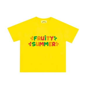 [나노핏 키즈] FRUITY SUMMER 옐로우 반팔 티셔츠