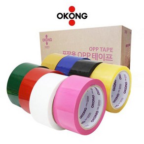 오공 OPP컬러테이프 48mm*40M*1매입, 1개