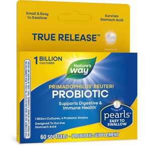 Natue's Way Pimadophilus Reutei Pobiotic Peals fo Men and Women Digestive and Immune Health*, 1개, 60정