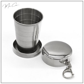 휴대용 자바라 접이식컵(75ml) 캠핑 등산 술잔, 1개