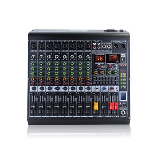 전문가용 파워드믹서 앰프내장 믹서앰프 사운드 오디오 DSP, 전문가용 8채널(980W+980W)
