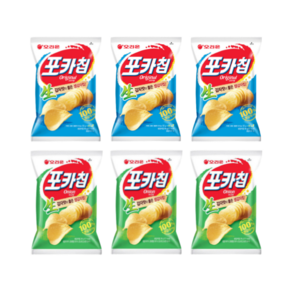 오리온 포카칩 오리지널 66g x 3개 + 어니언맛 66g x 3개 (총6개)