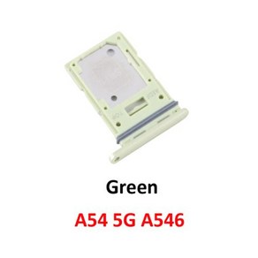 SIM 카드 트레이 거치대 SD 슬롯 교체 부품 삼성 갤럭시 A54 5G A546 휴대폰용 신제품, A54 Geen, 1개