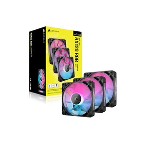 CORSAIR iCUE LINK RX120 RGB STARTER KIT (BLACK) 3팩 케이스 쿨러