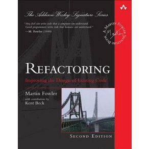 Refactoing:Impoving the Design of Existing Code, Addison-Wesley Pofessional