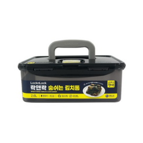 락앤락 숨쉬는 김치통 그레이, 2.6L, 1개