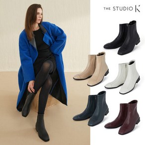 [런칭가 89900원][THE STUDIO K] 더스튜디오 케이 24FW 램스킨 기모 앵클부츠