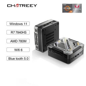 미니PC 방화벽 NAS PFSENSE Chatreey AN3 미니 PC 다채로운 조명 게임 데스크탑 컴퓨터 WiFi 6 BT 50 R7 7840HS 780M