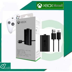 XBOX MS 정품 배터리팩 엑박패드 조정기 컨트롤러 충전용 배터리 충전지+C타입 케이블 새제품, 1개