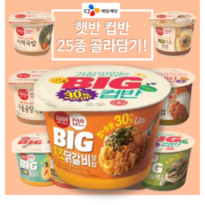 CJ 햇반 컵밥 맘대로 골라담기 25종, 313g, 1개