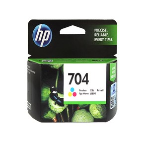 HP정품잉크 NO.704 CN692AA CN693AA DeskJet Ink Advantage K010a K110a 2010 2060, NO.704(CN693AA)컬러/정품, 1개