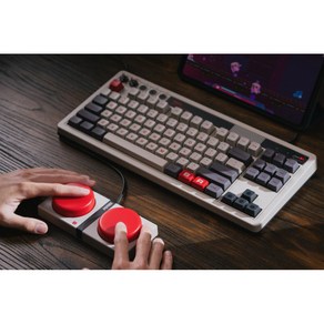 8Bitdo 에잇빗두 기계식 무선 키보드 닌텐도 패미콤 레트로 에디션 한글 각인 가능, 패미콤 에디션