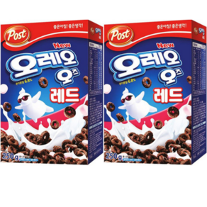 동서식품 좋은아침 좋은생각 포스트 오레오오즈 레드250g+250g, 1세트, 250g