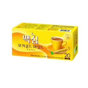 Korean Coffee Maxim 프리미엄 인스턴트 맛 커피 믹스 스틱 20개 모카 골드 마일드 158226