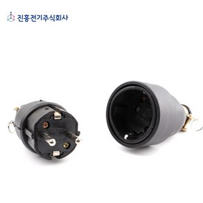 산업용 고무콘센트 플러그 방수 220V 전기, 고무플러그, 1개